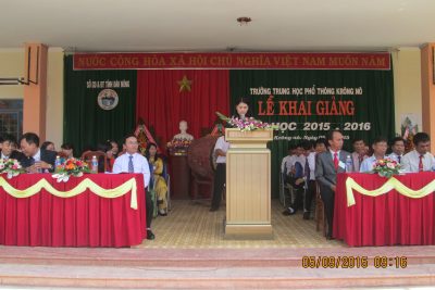 Nội dung buổi Lễ Khai giảng năm học 2015-2016