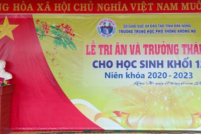 Video Lễ Tri ân và trưởng thành – Khối 12 (Niên khoá 2020 – 2023)